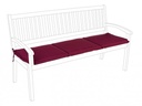Cuscino in tessuto bordeaux Poly panca 3 posti - Samnite