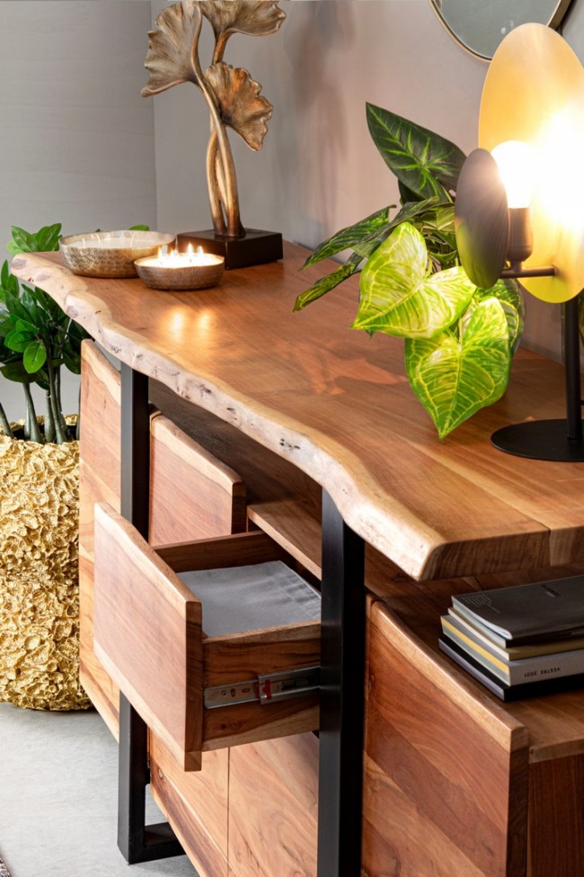 Decorazione poliresina Ginko altezza cm 53 - Samnite
