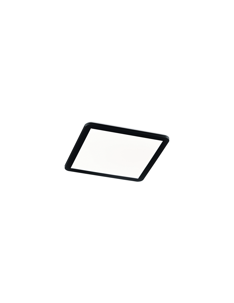 Plafoniera Quadrata Led Dimmerabile 22w Camilla Nero IP44 Trio Lighting - Samnite