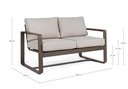 Divano 2P C-C Merrigan Coffee Yk14 - Samnite
