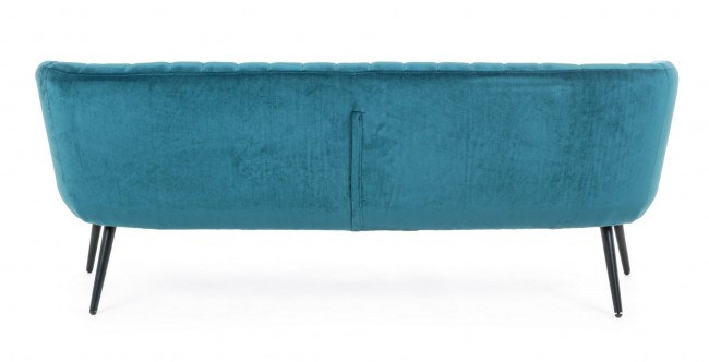 Divano 3 posti blu pavone - Samnite