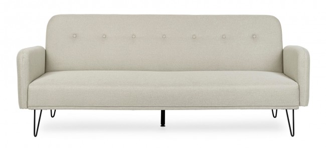 Divano Letto Bridjet Beige in tessuto reclinabile - Samnite