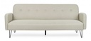 Divano Letto Bridjet Beige in tessuto reclinabile - Samnite