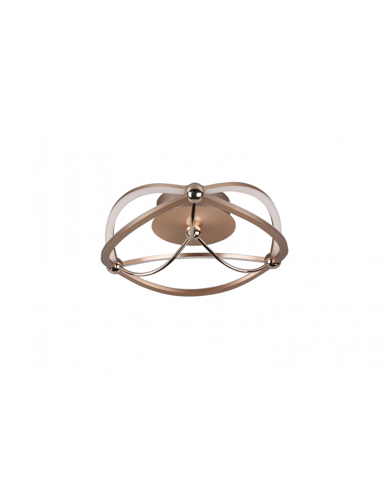 Plafoniera Soffitto Led Charivari Fiocco Ottone Ø41 cm Trio Lighting - Samnite