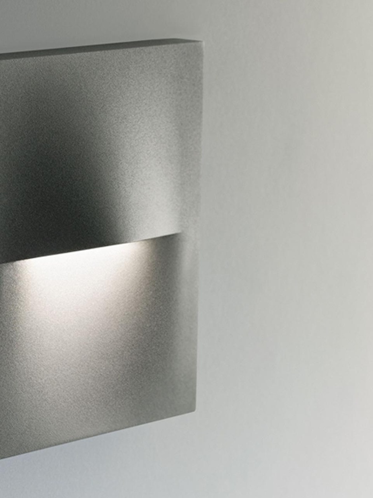 Applique Segnapasso Tondo in Alluminio Pressofuso 3W 360 Lumen 4000°K grafite