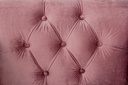 Poltrona Blossom classica effetto velluto rosa antico 97x82x78h cm - Samnite
