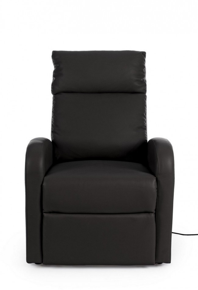 Poltrona Lift Alza-Persona in ecopelle nera - Samnite