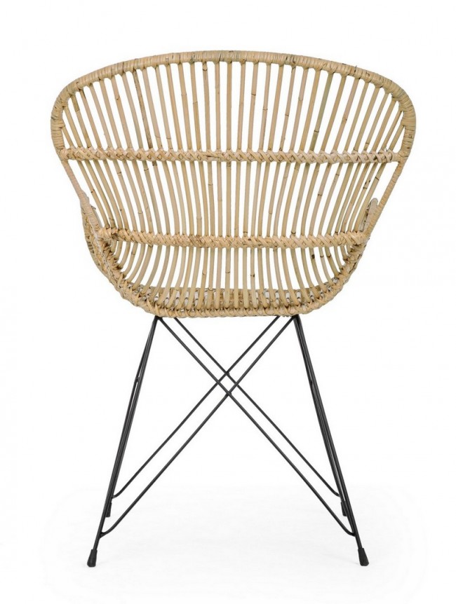 Poltrona Venturs in fibre stile naturale - Samnite
