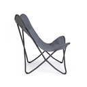 Poltrona butterfly campeggio gabicce grigio 77,5x81x89h cm - Samnite