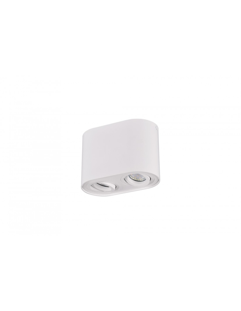 Faretto Soffitto 2 Spot GU10 Orientabili Cookie Bianco Trio Lighting - Samnite