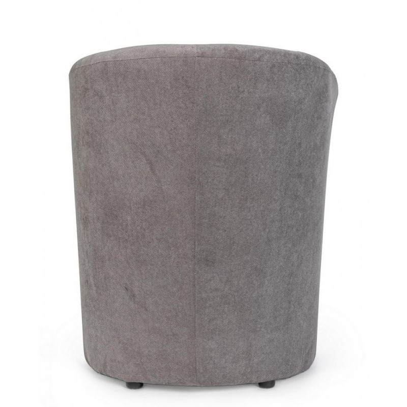 Poltrona in legno e tessuto Grigio Scuro BELIZE 64,5x63x h76 cm - Samnite