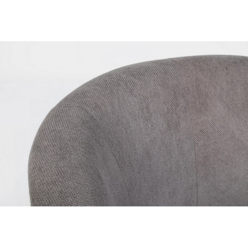 Poltrona in legno e tessuto Grigio Scuro BELIZE 64,5x63x h76 cm - Samnite