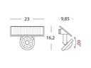 Applique Solare 1W Led 4000K  linea pixel  grafite