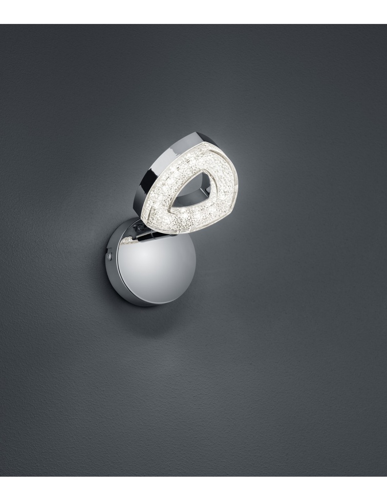 Faretto Tours Spot Led Cromo L8 cm Trio Lighting - Samnite