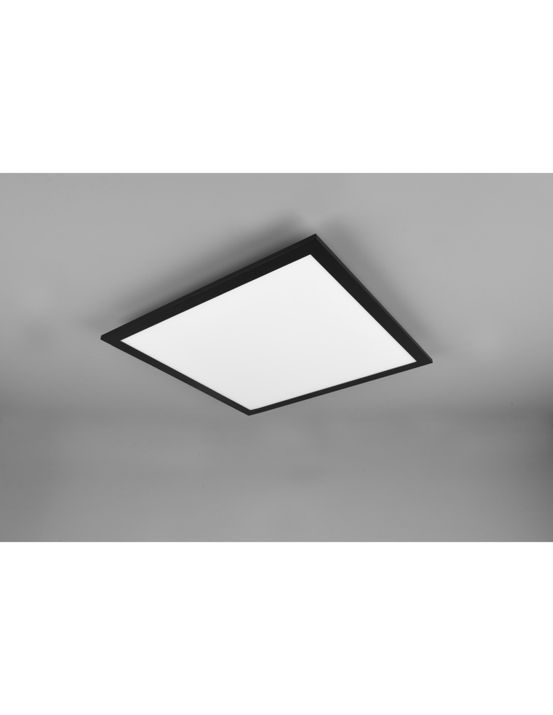 Lampada Da Soffitto Quadrata Gamma Nero Led Multifunzione Trio Lighting - Samnite