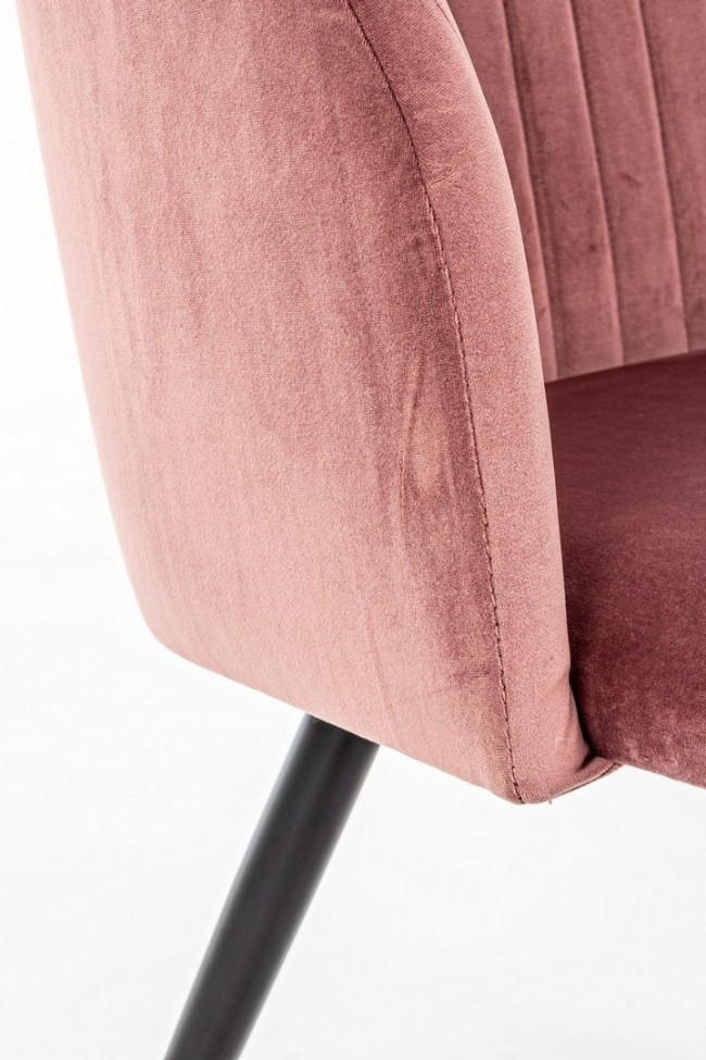 2x Sedia Queen Velvet Blush
