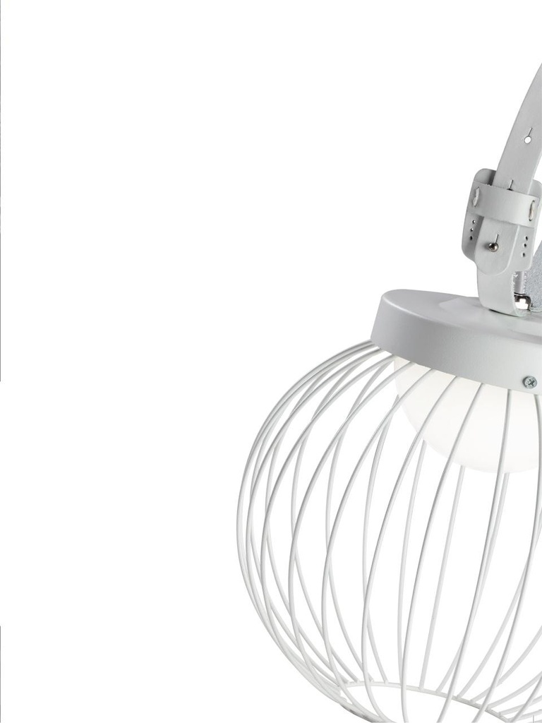 Lampada Portatile 20W Led 4000K  linea cage  bianco - Samnite