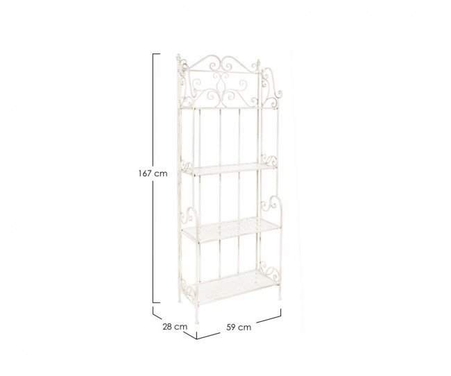Scaffale Emily 4 Piani cm 59 x 28 x 167 h - Samnite