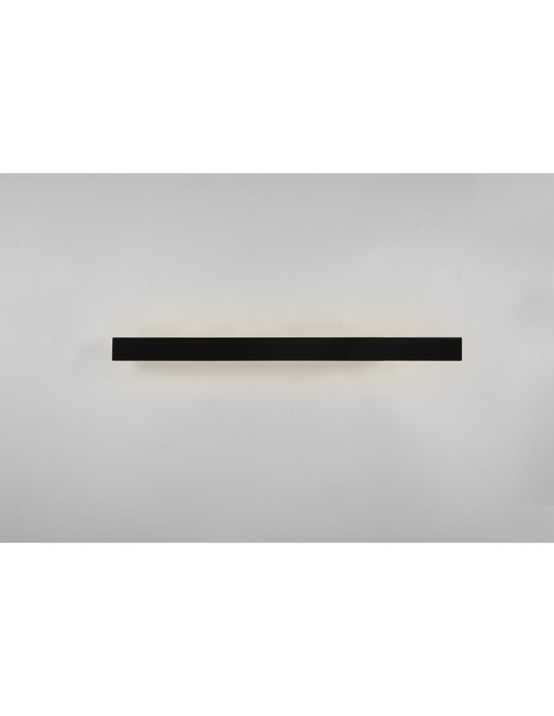 Lampada Specchio Bagno Doppia Emissione Led 13w Rocco Nero IP44 Trio Lighting - Samnite