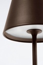 Lampada Tav. Led Etna Marrone H38 - Samnite