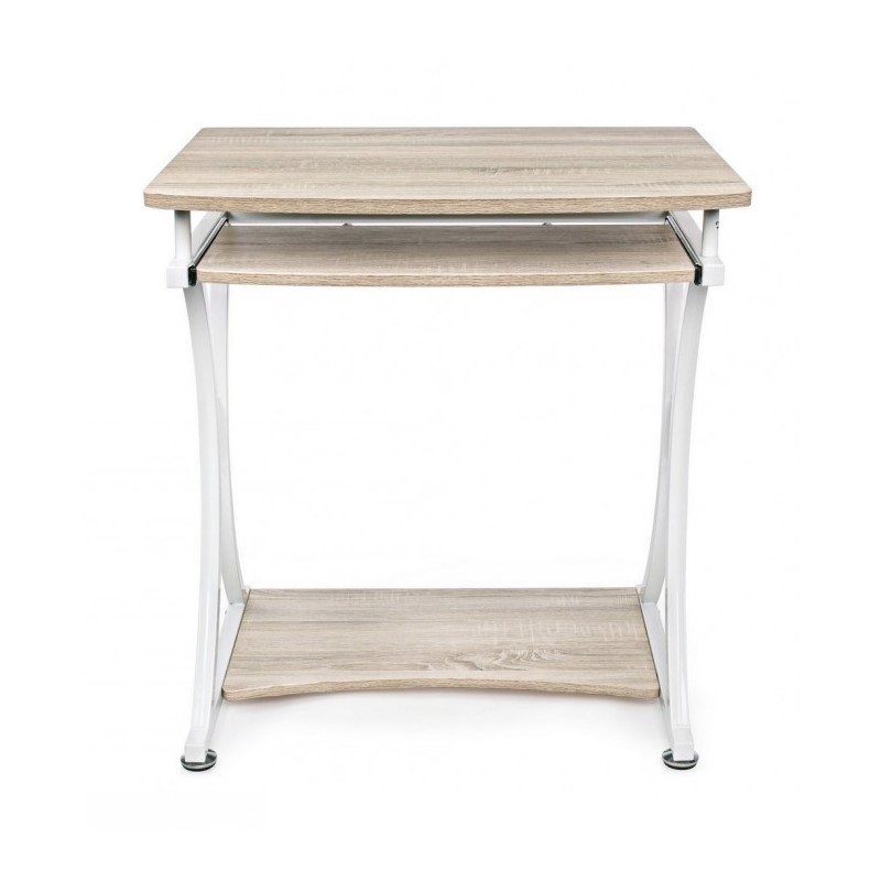 Scrivania per PC in acciaio Bianco VIOLET 70x55x h76 cm - Samnite