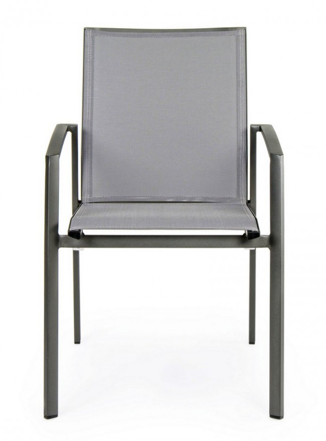Sedia arredo giardino alluminio antracite Cruise - Samnite