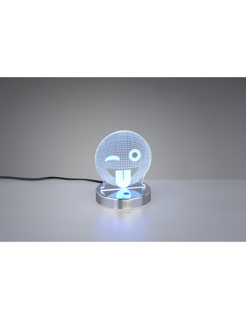Lampada da Tavolo Smiley Led Dimmerabile RGB H15 cm Trio Lighting - Samnite