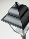 Lampada da parete in alluminio pressofuso con diffusori in vetro trasparente nero - Samnite