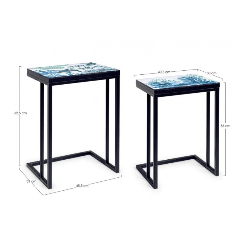 Set due tavolini arredo bizzotto - Samnite