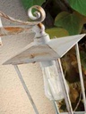 Lampada da terra in alluminio pressofuso con diffusori in vetro trasparente nero - Samnite