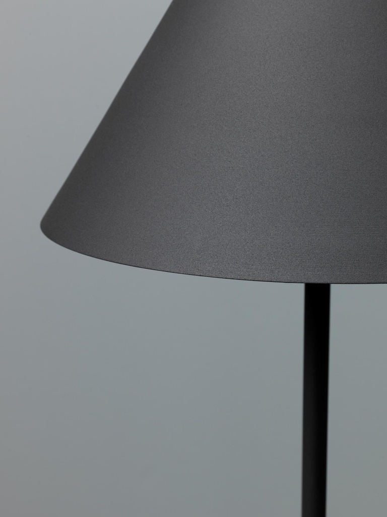 Lampada da terra in metallo nero D40xD40x156h cm - Samnite