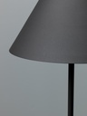 Lampada da terra in metallo nero D40xD40x156h cm - Samnite