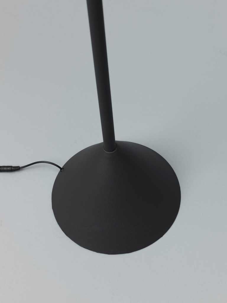 Lampada da terra in metallo nero D40xD40x156h cm - Samnite