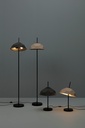 Lampada da terra paralume in cartone riciclato nero D3D3160h cm - Samnite