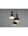 Lampadario Rotondo Enzo 3xE27 Nero Opaco Trio Lighting - Samnite