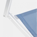 Lettino Cross in alluminio pieghevole blu - Samnite