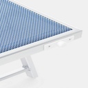 Lettino Cross in alluminio pieghevole blu - Samnite