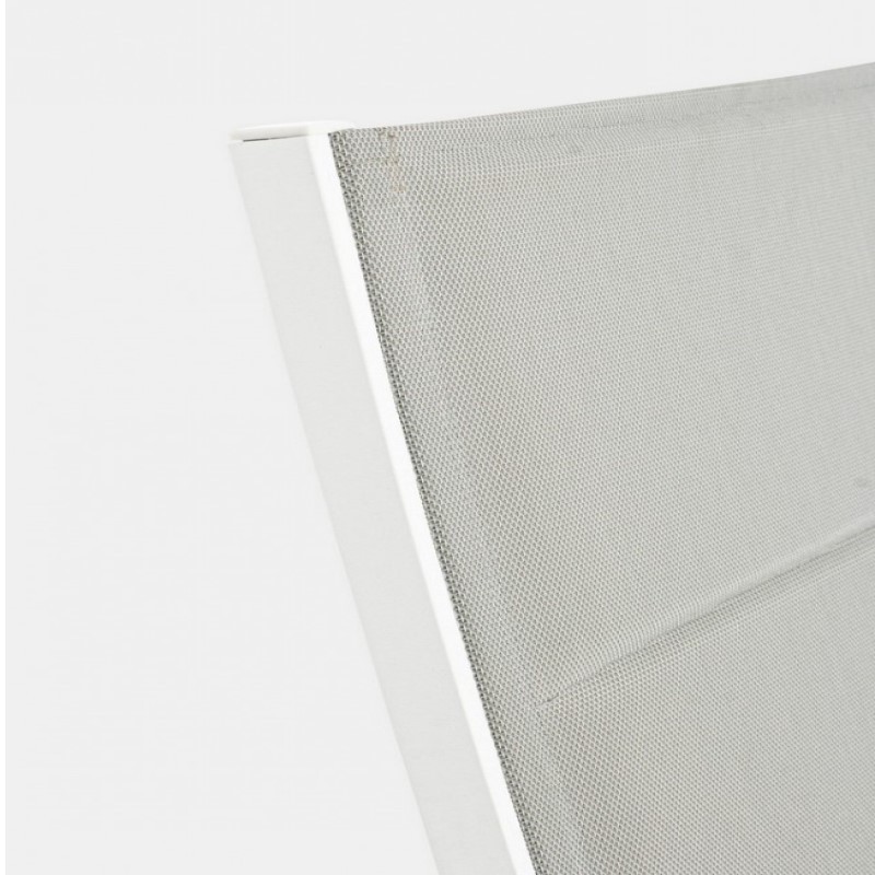 Lettino alto in alluminio bianco con ruote Cleopas - Samnite
