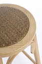 Sgabello bar in legno naturale stile rustico - Samnite