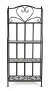 Libreria pieghevole Positano 4 piani in metallo stile country cm 57x28x133h - Samnite