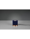 Lumetto Tavolo Judy Velluto Blu Ø11 cm Trio Lighting - Samnite