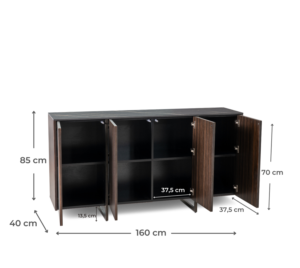 Madia 4 ante 160 x 40 x H 85 cm - Samnite