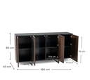 Madia 4 ante 160 x 40 x H 85 cm - Samnite
