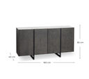 Madia 4 ante 160 x 40 x H 85 cm - Samnite