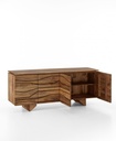 Madia etnica  legno di mango marrone cm 177 x 45 x h 75 - Samnite