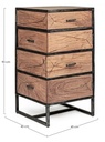 Specchio con cornice Illusion Nero  Cod.0242649 - Samnite