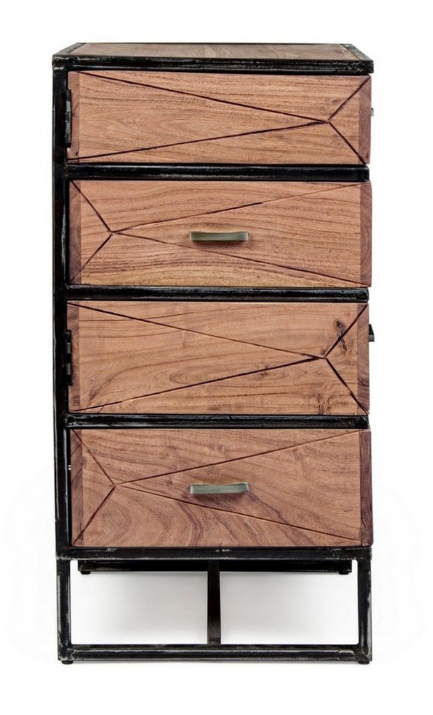 Specchio con cornice Illusion Nero  Cod.0242649 - Samnite