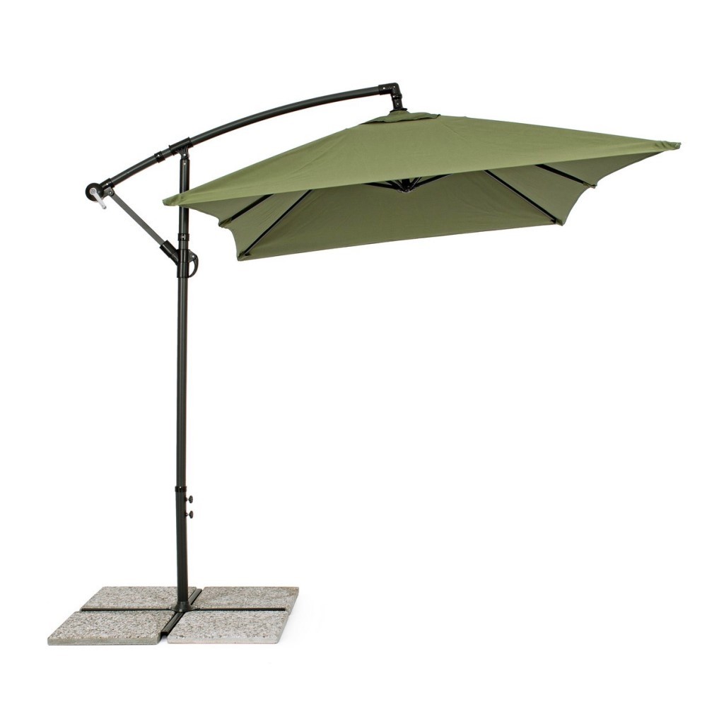 Ombrellone a braccio Texas 2x3 cm antracite-olive - Samnite