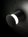 Applique in alluminio pressofuso. Diffusore in termoplastico opalino. 9W. 920 lumen. Luce naturale. 21 LED SMD 2835. IP65. caffe'