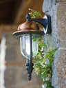 Paletto in Alluminio con Copertura in Rame e Diffusore Trasparente grigiorame - Samnite